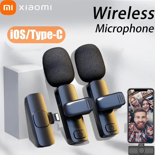 Xiaomi Wireless Lavalier Professional  Microphone for iPhone iPad Laptop Android  Gaming Video Recording Interview Business Mic