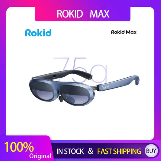 Rokid Max AR Smart Glasses Micro OLED 3D 215”Max Giant Screen Theater Viewing For Phones/Switch/PS5/Xbox/PC