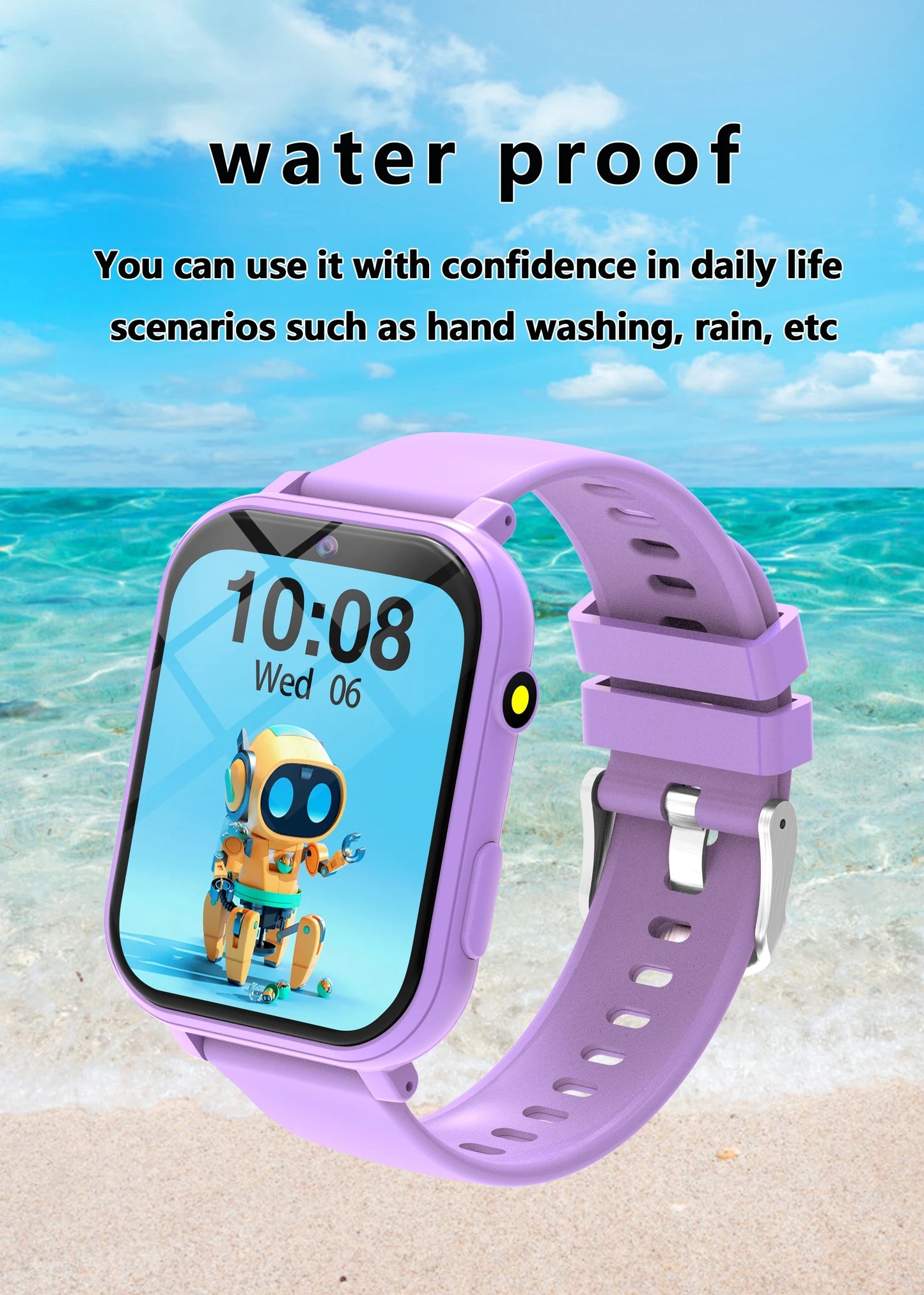 Kids Games Smart Watch 18 Games Camera Waterproof Flashlight Sleep Monitoring Step Counter Boy Girl Children Smartwatch Gifts