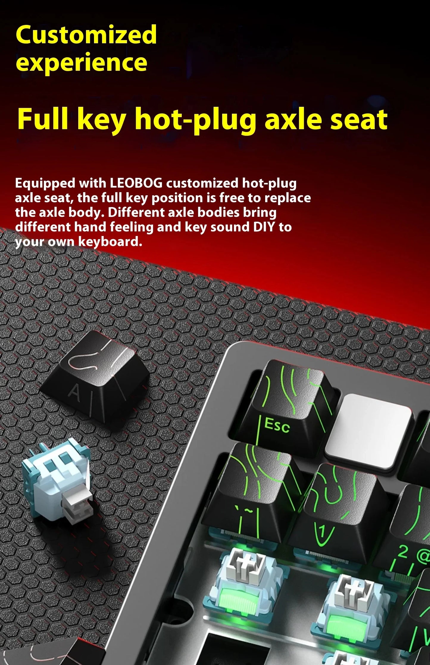 LEOBOG Hi75C Pro Hi75 Sugar65 Custom Mechanical Keyboard Aluminum Kits Hot Swap Wired Gaming Keyboard RGB Gamer Gasket Keyboard