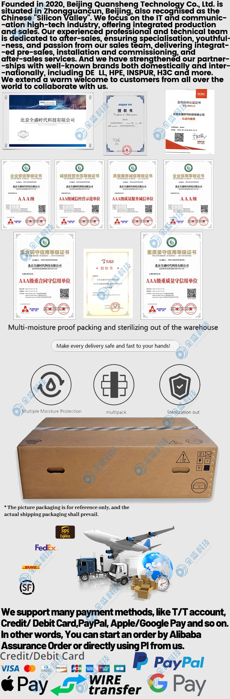 De Ll Used Server EMC PowerEdge R630 R730 R730xd De Ll Rack Server R730 With Intel Xeon E5-2640 V2 2.0GHz