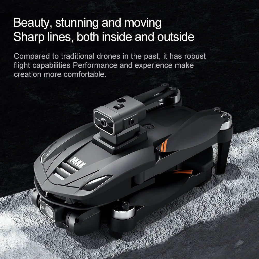 2025 New V168 Max Drone 8K Professional 5G GPS HD Dual Camera Photography 5KM Brushless Foldable Large Screen RC Quadcopter Toys
