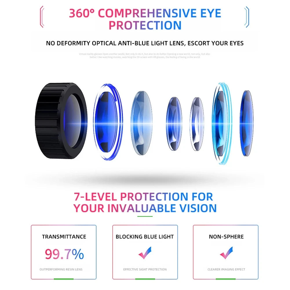 Smart Phone VR Glasses Virtual Reality Headset Bluetooth 3D Devices Headphones Helmet Goggles Lenses Smartphone Mobile Cell Viar