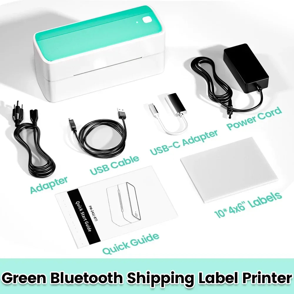 【Droshipping】Phomemo PM-241-BT Shipping Label Printer 4X6 Wireless Shipping Labels Printer for Small Business