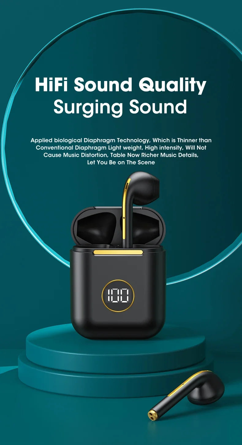 j18 NEW Upgrade Bluetooth 5.1 Earphone Wireless Headphone Stereo Earbuds Headset With Charging Box Microphone For xiaomi iphone