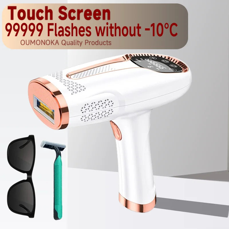 IPL Hair Removal Device 999999 Flashes Painless Laser Epilator for Women Permanent Hair Removal Home Use Body Bikini Face