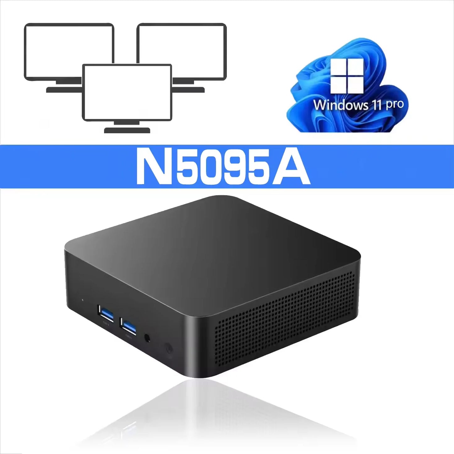 Mini PC Intel Core i9 8950HK Windows 11 Gaming Computer Small Pocket UHD Graphics WiFi6 16GB DDR4 1TB SSD 1000Mbps Dual Desktop