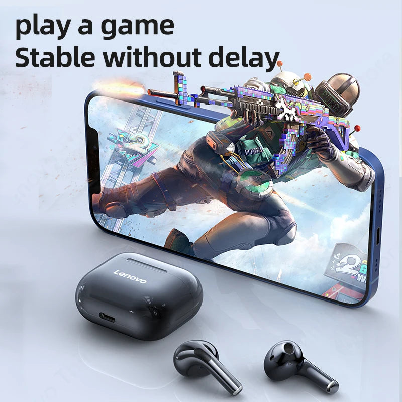 Choice Lenovo LP40 Bluetooth Earphones TWS Immersive Sound HIFI With Mic Wireless Headphones Touch Control HD Call Game Earbuds