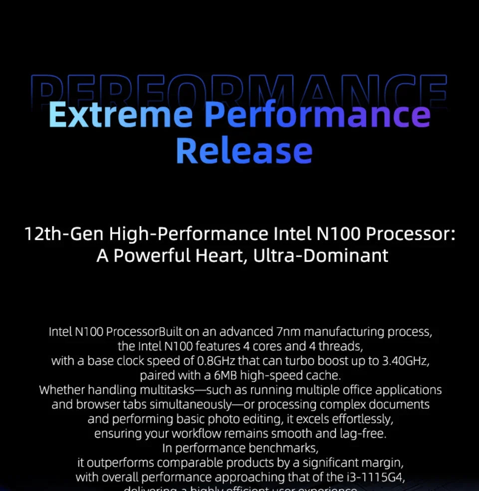 CARBAYTA 15.6"+7" Dual Screen Laptop Computer, Intel N95 32GB/16GB DDR4 RAM, RGB Backlit Keyboard 7" Touch Screen Notebook PC