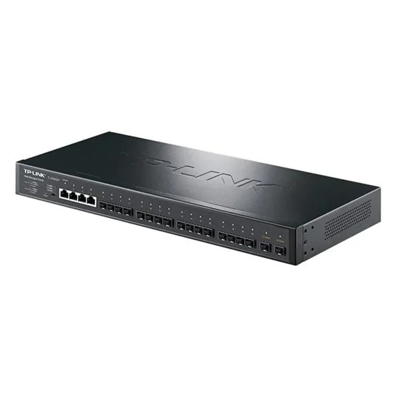 TP-LINK Full Gigabit Web Network Management Switch TL-SG2422F 18 Gigabit SFP ports 4 10/100/1000Base-T RJ45 ports VLAN QoS