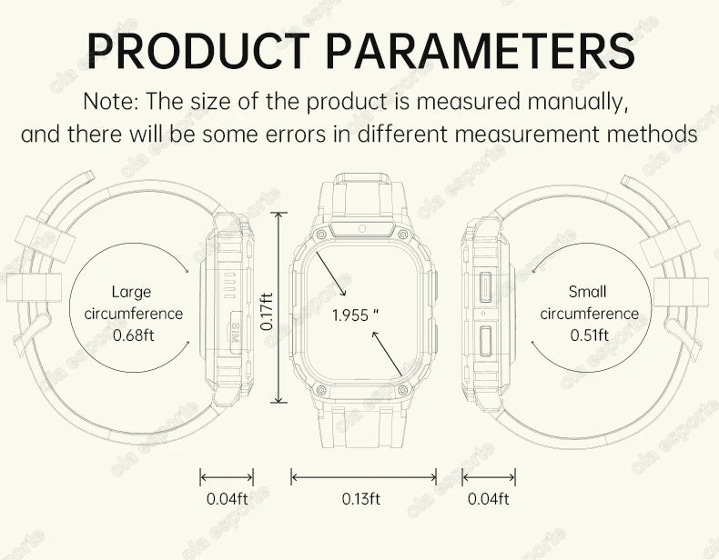 New GPS 5G SIM Card Smartwatch Men Women Video Calls 2/16GB Memory GPS WiFi Tiktok APP Waterproof Smart Watch For Android Pk Pgd