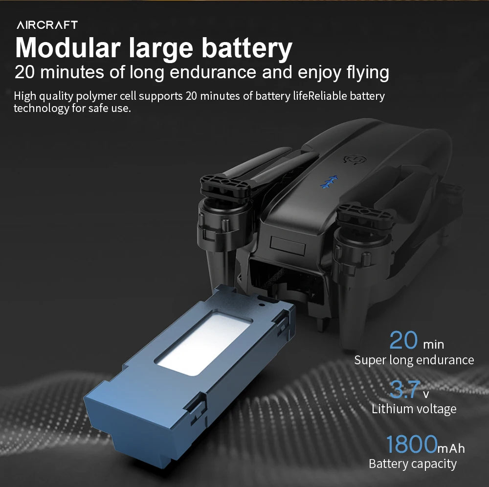 E99Pro Dron with Camera Professional 4K Dual Camera WIFI Optical Flow Drone fpv Obstacle Avoidance Aerial Photography Quadcopter