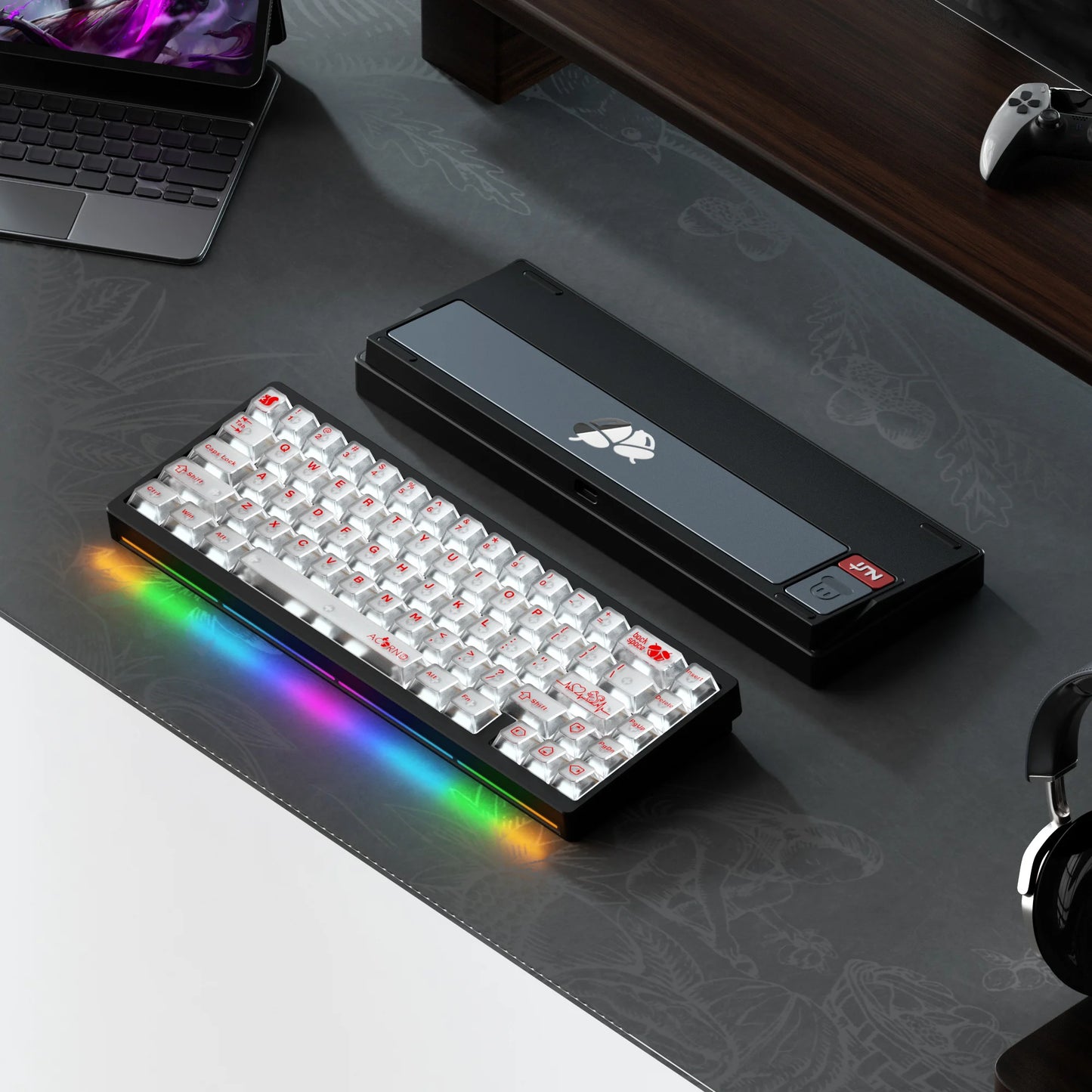 Lucky65 V2 NUT65 Sugar65 Weikav Lucky 65keys Mechanical Keyboard Aluminum 3-Mode Rgb Hot Swappable Custom Wired Gaming Keyboard