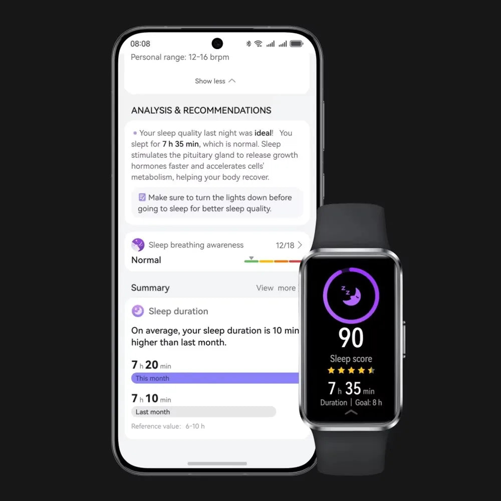 2025 NEW HUAWEI Band 10 Smartwatch Original Compatible with IOS & Android,Sleep Tracking,Health monitor,14 days battery li