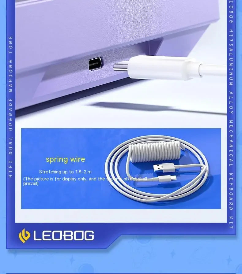 LEOBOG Hi75C Pro Hi75 Sugar65 Custom Mechanical Keyboard Aluminum Kits Hot Swap Wired Gaming Keyboard RGB Gamer Gasket Keyboard