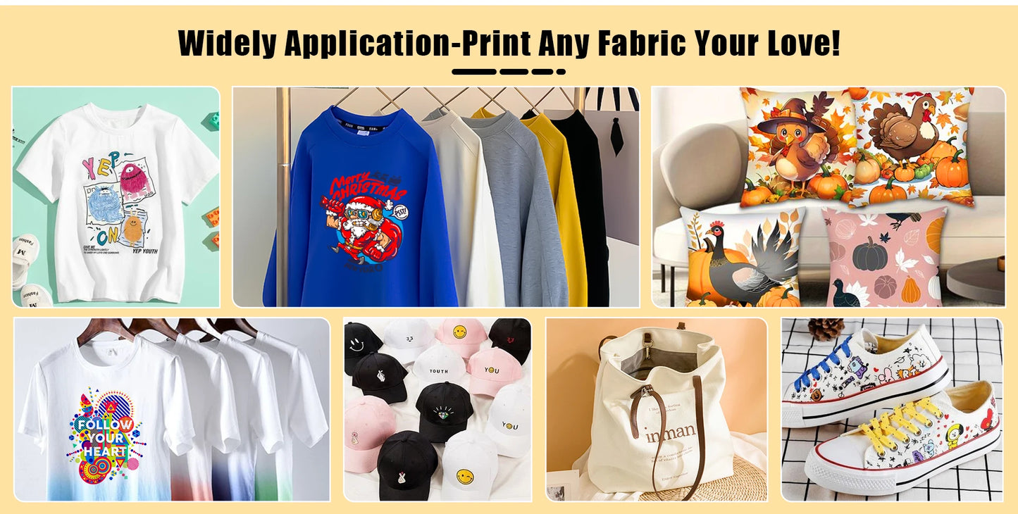 Colorsun A3 DTF Printer For Epson L1800 DTF Printing Machine Direct to Film Impresora A3 DTF Printers For T-Shirt Hoodies Fabric