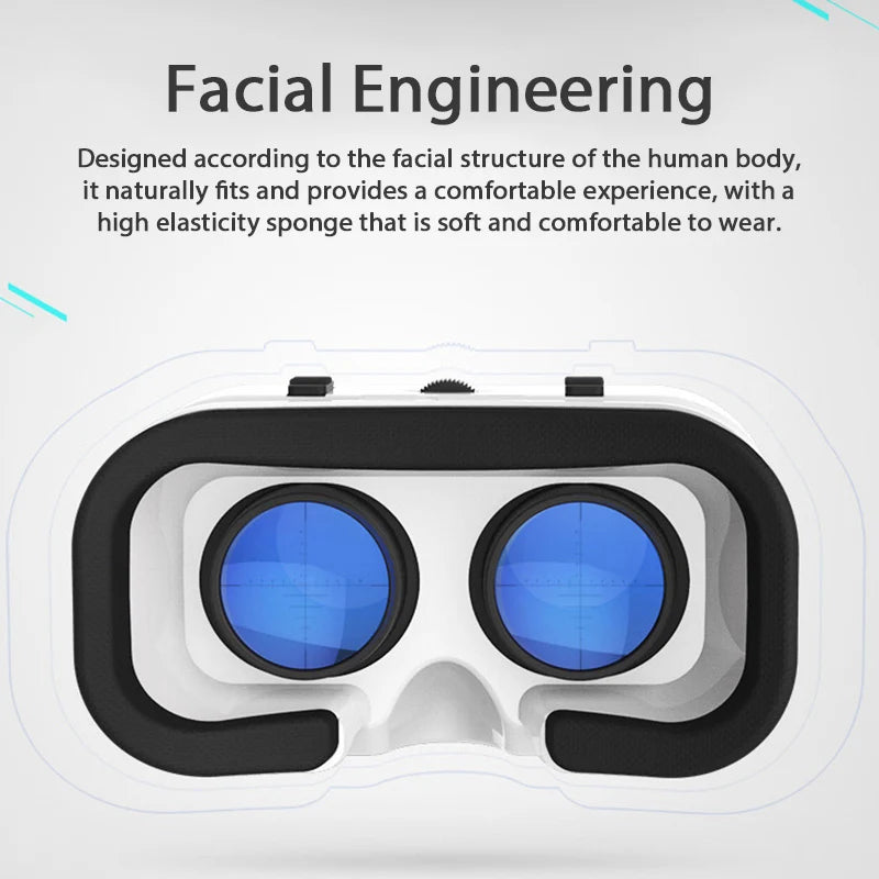 Shinecon 3D VR Glasses Virtual Reality Viar Goggles Headset Devices Smart Helmet Lenses For Cell Phone Mobile Smartphones Viewer