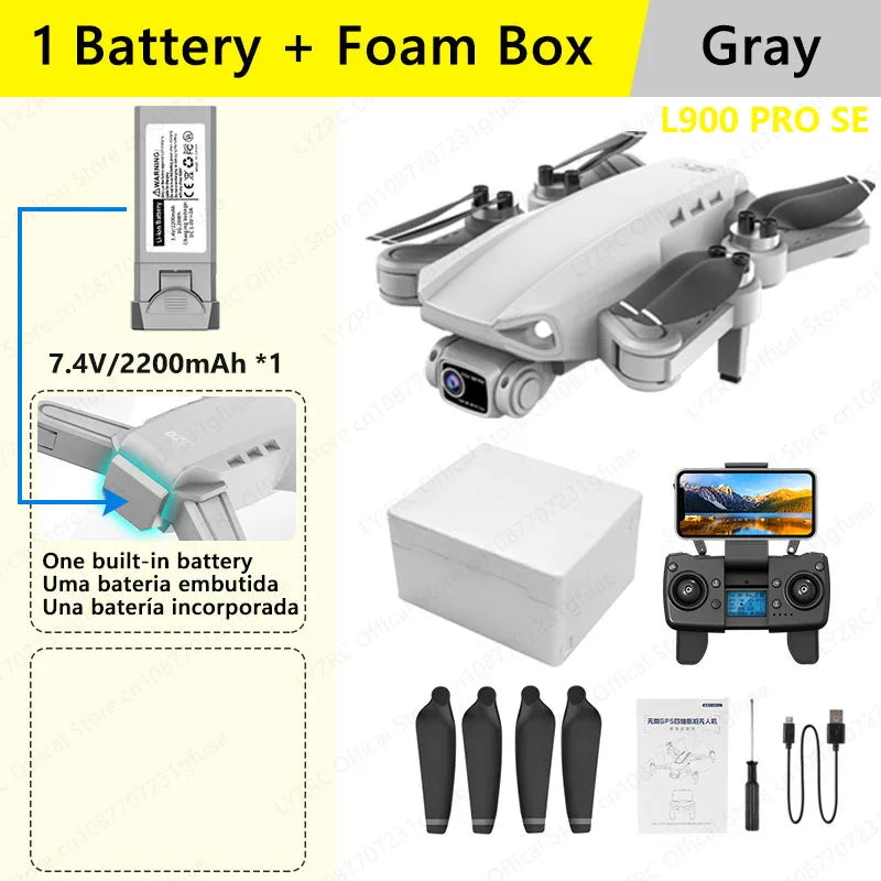 LYZRC Official L900 PRO SE Brushless Motor GPS 4K Professional Drone 5G WIFI Aerial Photography Helicopters Foldable Quadcopter