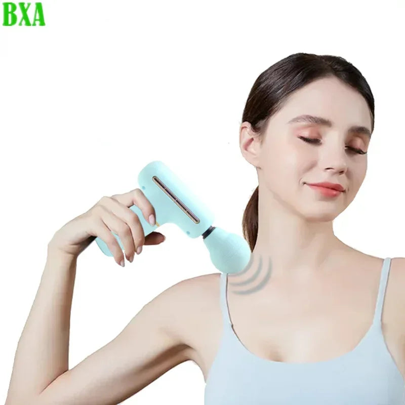 Electric Portable Body Shaping Massage Gun Deep Tissue Muscle Massager Muscle Relaxation Body Back Relaxation Fitness Slimming