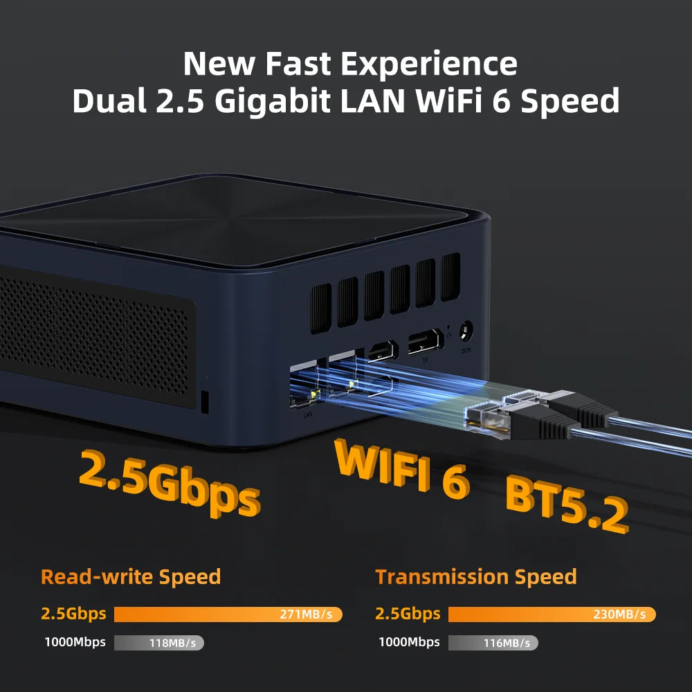 ZXIPC Mini PC Ryzen 7 5800H 6600H 7735HS 4500U DDR4 16GB 512GB Nvme SSD WIFI6 BT5.2 Desktop MINI PC Gamer Computer Four Display