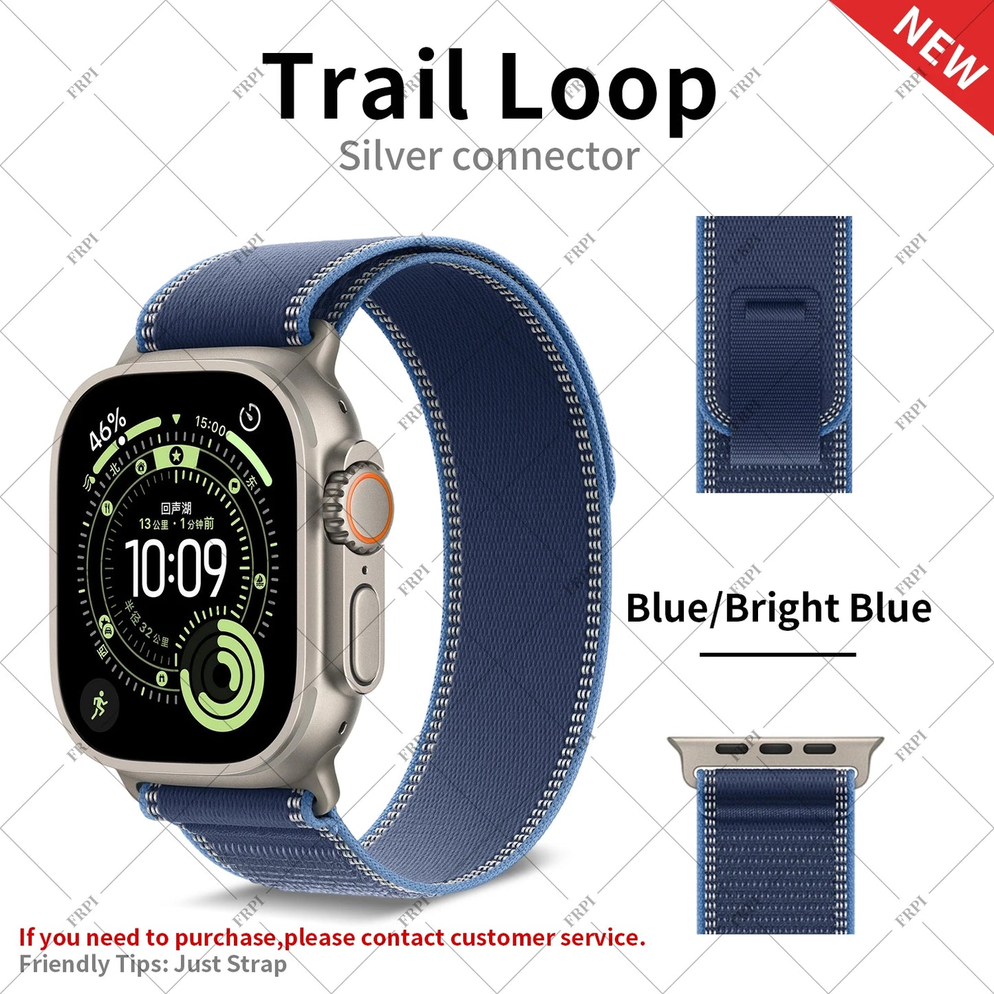 2025 New Suitable for Apple Watch  High Quality Nylon Strap Trail Loop For Watch Series 11 10 9 8 7 SE 3 Ultra 3 2 Band Iwatch