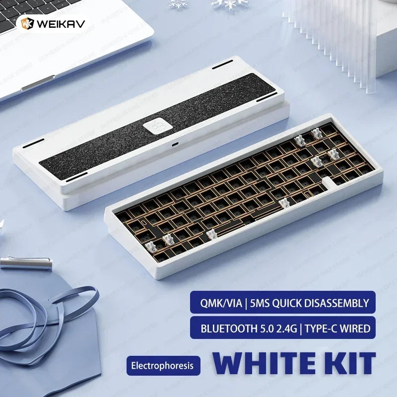 Sugar65 V2 Lucky65 V2 Aluminum Alloy Mechanical Keyboard 3-Mode Customization 2.4g Bluetooth Hotswap Gasket RGB Gaming Keyboard