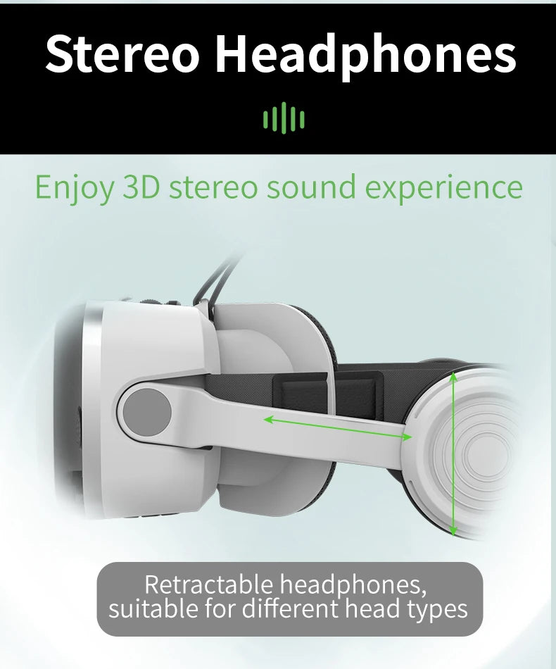 3D Viar Phone Virtual Reality VR Glasses Helmet Headset Smart Devices Lenses Goggles For Smartphones Cell Headphone Mobile Games