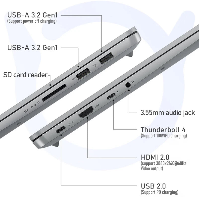 Lenovo Xiaoxin Pro16 2021 Laptop AMD Ryzen 7 5800H/R7-6800H/i5-12500H 16Inch 2.5K 120Hz 16GB RAM 512GB SSD Notebook