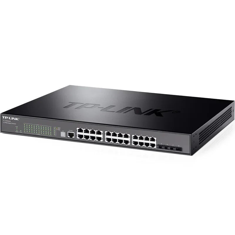 TP-LINK 24-port 10G Switch with 4 10G SFP+ Ports, Managed Switch, Ethernet Switch