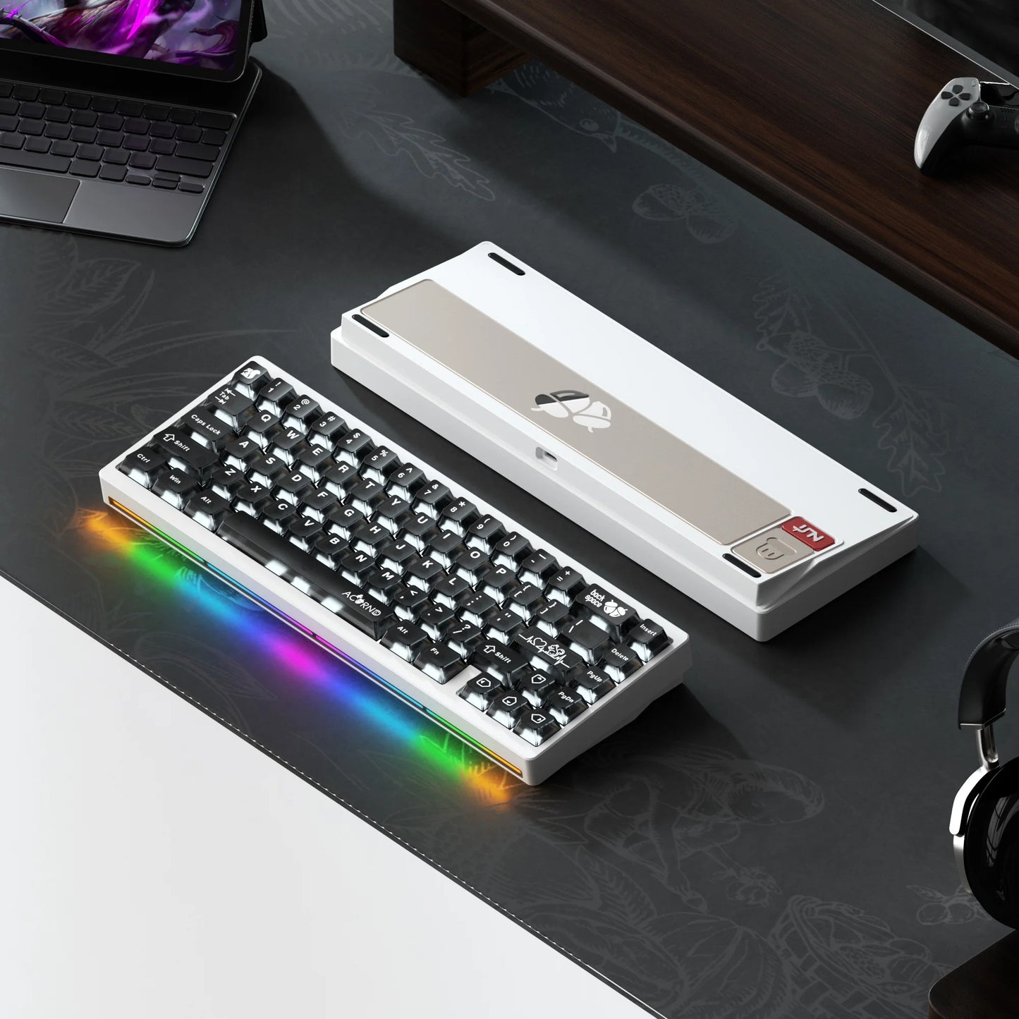 Lucky65 V2 NUT65 Sugar65 Weikav Lucky 65keys Mechanical Keyboard Aluminum 3-Mode Rgb Hot Swappable Custom Wired Gaming Keyboard