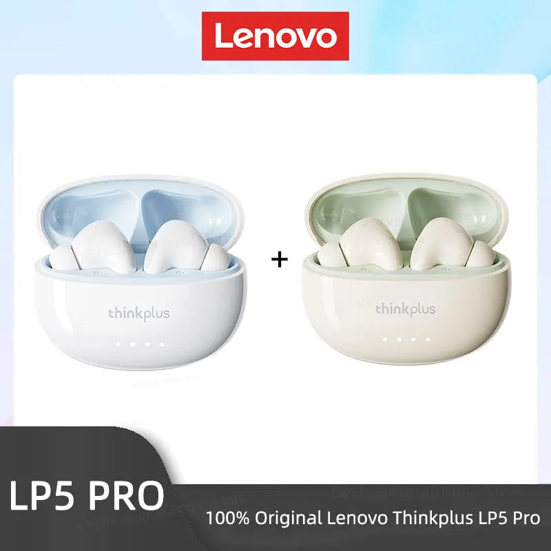 Lenovo LP5 PRO Wireless Bluetooth 5.4 Earphones TWS HiFi Sound Gaming Earbuds LP5Pro Sport headset Long Standby with Mic 2025