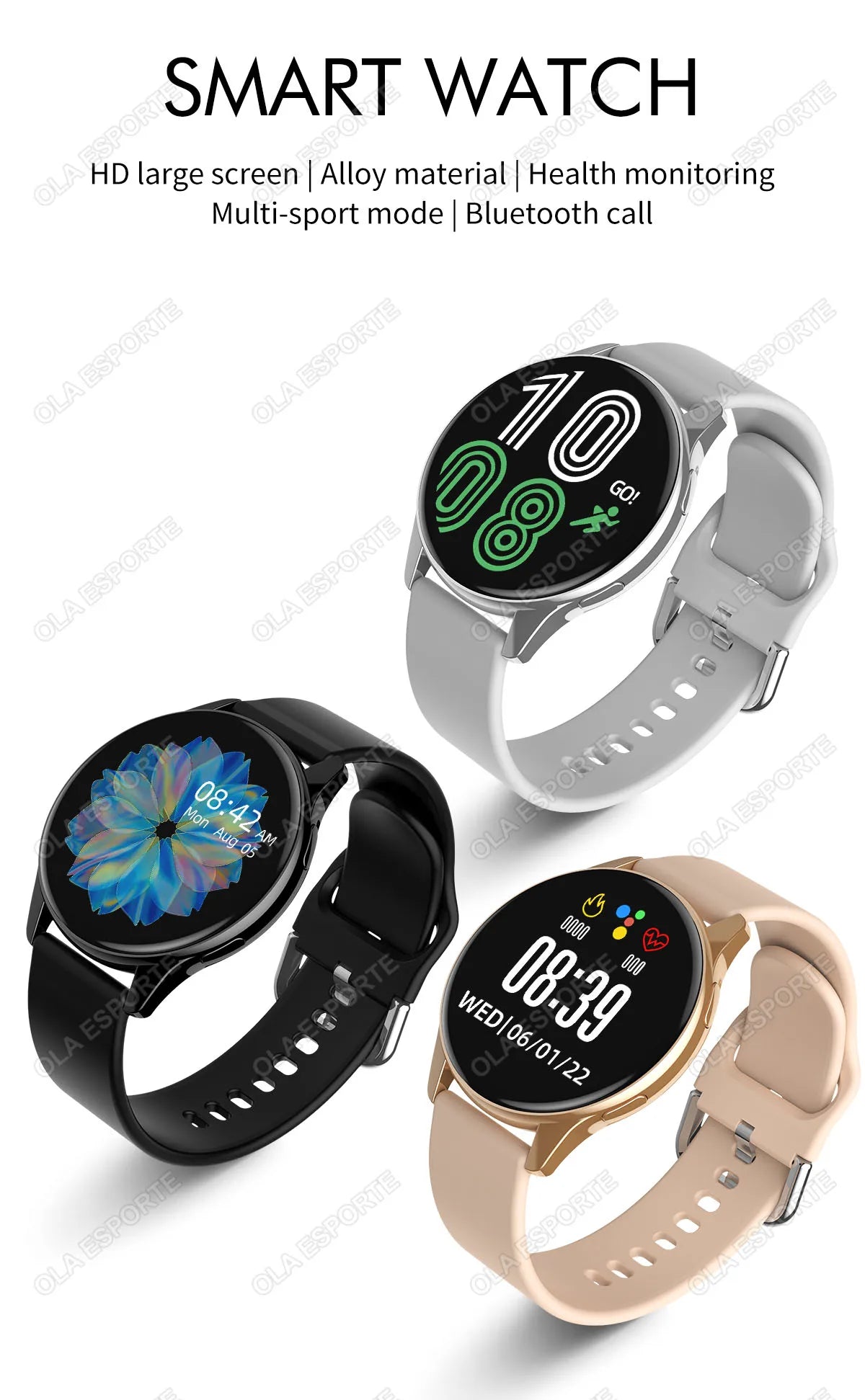 2025 New Bluetooth Call Smart Watch 6 Pro Heart Rate Custom Dials Sport Men Woman smarthwhatch Health Monitor Smartwatch For Man