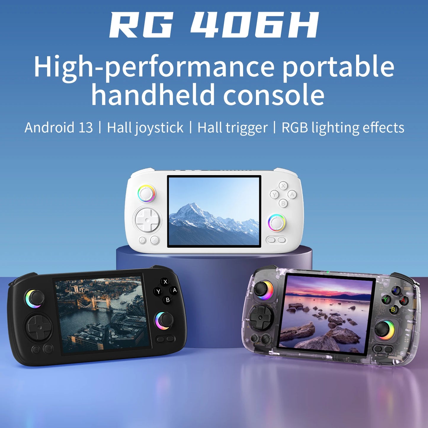 ANBERNIC RG406H RG 406H Handheld Game Console 4inch IPS Multi-touch Screen Retro Video Games Players Support 5G WIFI FOTA Update