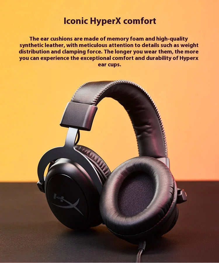 HyperX Cloud 2 II Gaming Headset Hi-Fi 7.1 Surround Sound Detachable 8 Microphone With USB sound card