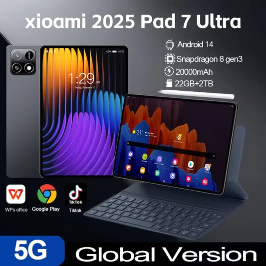 2025 New Original Global Edition Tablet  Mi Pad 7S Pro Snapdragon 8gen3 Android 14 HD 4K 22GB+2TB 5G Tablet Dual SIM WIFI tablet