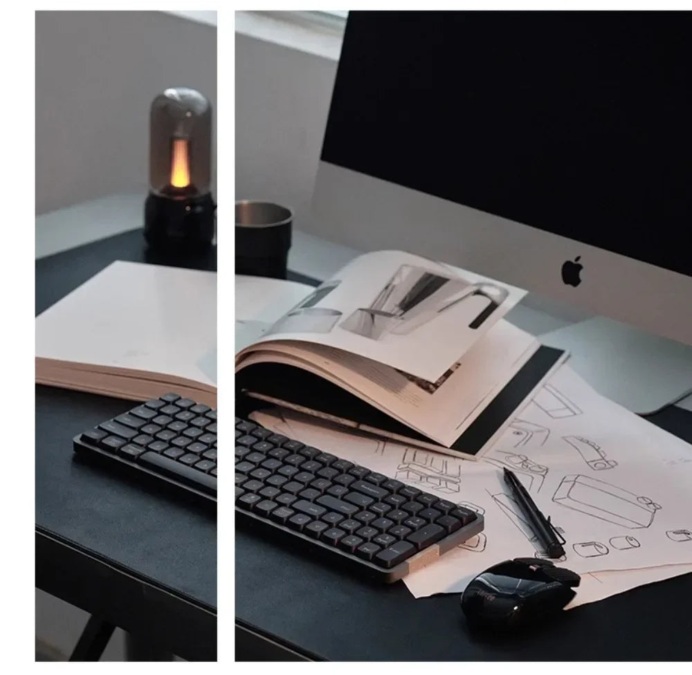 Lofree Flow Series Low-Profile Wireless Mechanical Keyboard Aluminum Gasket 2-Mode Bluetooth Wired Type-c Office Portable Typing