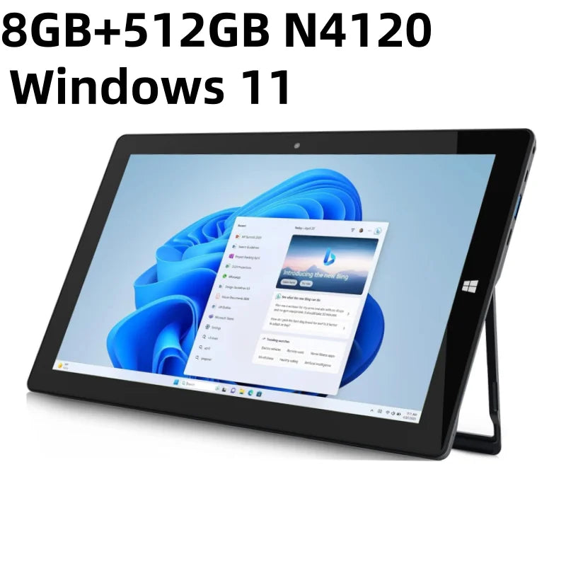 8GB RAM 512GB ROM 11.6 INCH PAD1162 Tablet PC 64 Bit Windows 11 Home N4100 CPU 1920 x 1080 IPS Screen WIFI