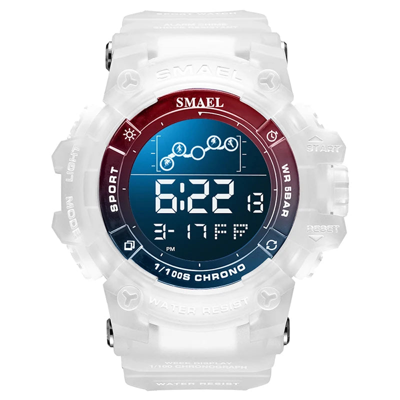SMAEL Digital Watches Sports for Men 50m Waterproof LED Watches 8082 Men;s Wristwatches Digital  Clock Mens Sport Watches