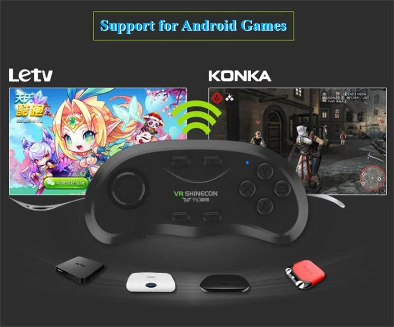 G02EF Virtual Reality VR Glasses IMAX HD 3D Glasses Google Cardboard Box Stereo VR Headset for IOS Android Phone,Support Gamepad