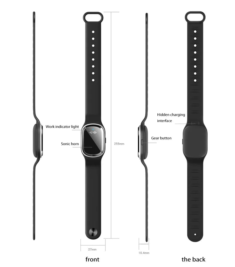 Xiaomi Ultrasonic High-Tech Mosquitoes Repeller Bracelet Wristband Waterproof Bracelet Outdoor Anti Mosquitoes Bite Wristband ﻿