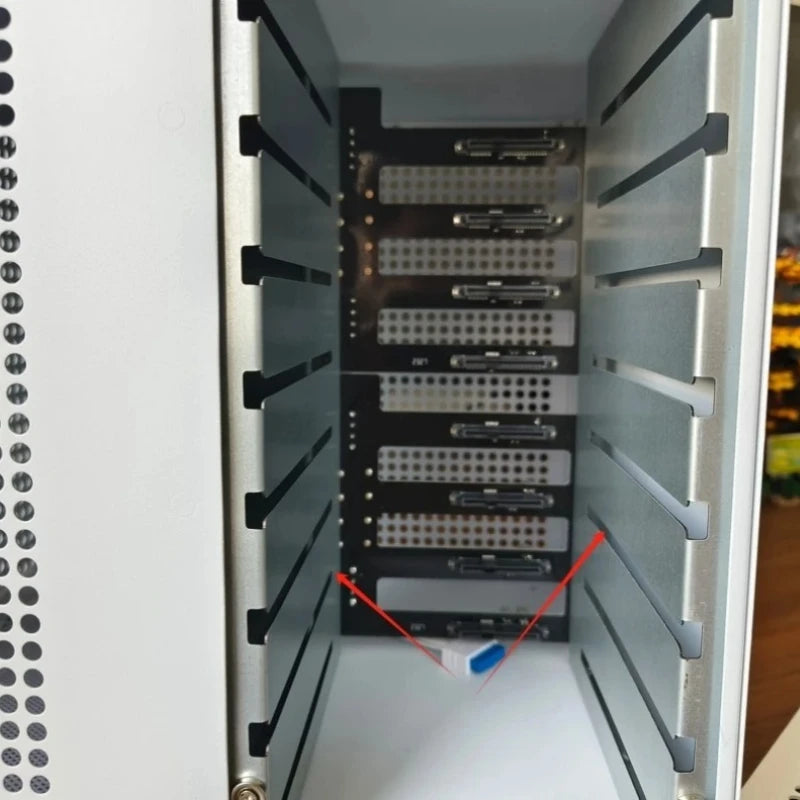 Sagittarius 8-bay NAS Chassis Case, Supports MATX Motherboards | ATX Power Supply | Four Full-height PCIE Slots | Volume 21.8L