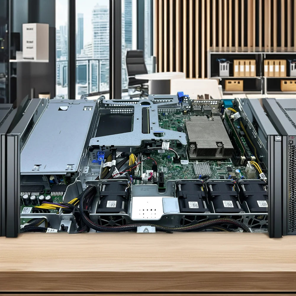 Original Poweredge Dell R340 Rack Server with Xeon Processor 2U Form Factor in Stock