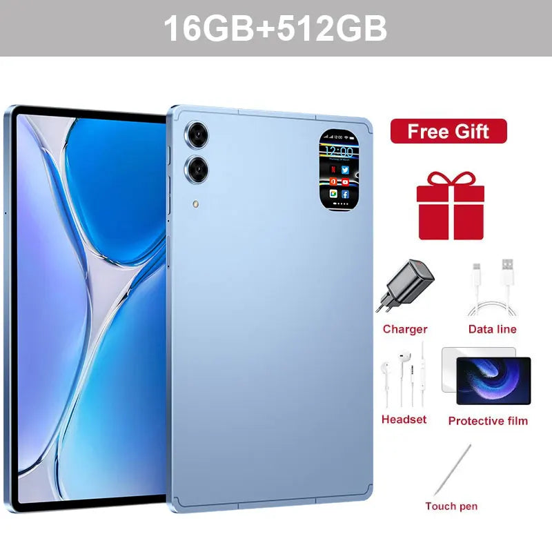 2025 Pad 7s Pro Tablet 10.1 inch Android 15 16GB+1TB 10000mAh Battery Tablets PC Global Version 5G WIFI Dual SIM Tab For Kids