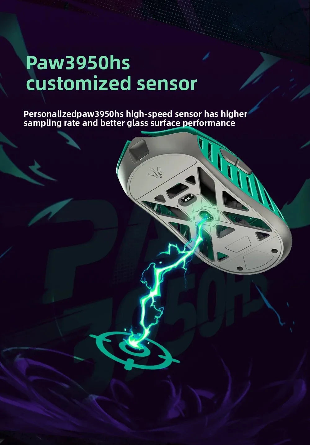 WLMOUSE Beast X Pro Magnesium alloy lightweight wireless e-sports gaming mouse 750IPS 8K PAW3950HS 30000DPI without backlight