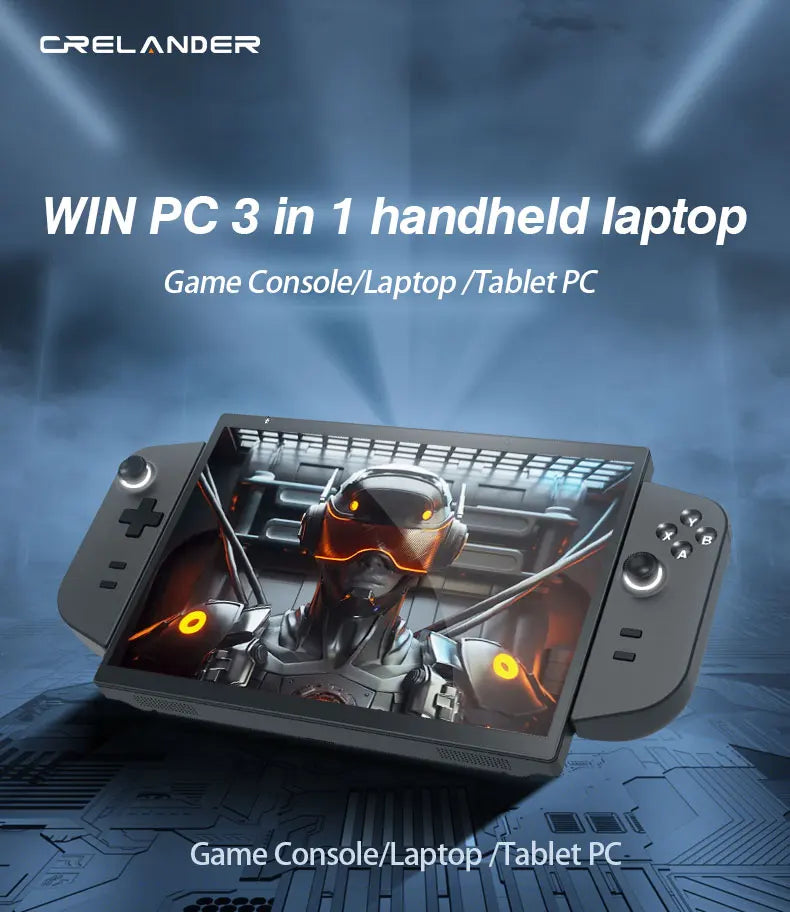 CRELANDER Laptop Intel N95 CPU 4 Cores 4 Threads 10.5 "TDP Touch Screen Detachable Gamepad Portable Handheld Gaming PC Laptops