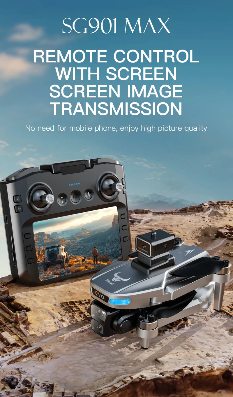 New SG901 Drone Professional 8k Camera Four-Axis Aerial Photography with Large Screen Remote Control 5G WIFI GPS FPV Dron RC 5KM