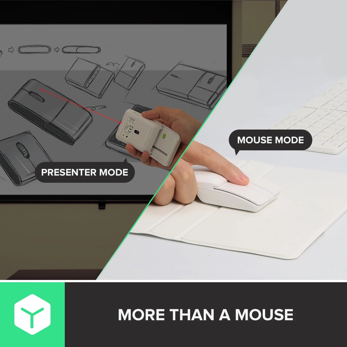 Delux Folding Keyboard Mouse Set Multi Function Ultra Slim Portable Bluetooth Silent Combo Multi-Device for PC Laptop Tablet