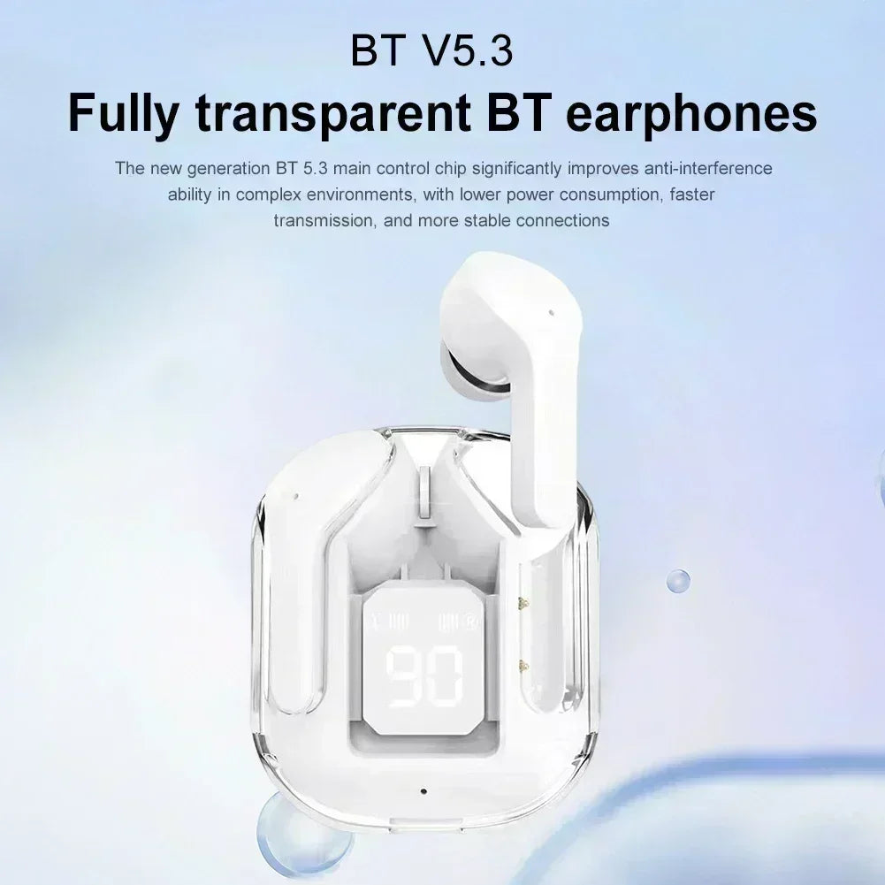 T2 TWS Wireless Headphones LED Power Earphones Digital Display Headset Stereo Sound Bluetooth-compatible 5.3 for Xiaomi Lenovo