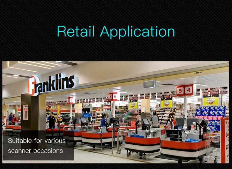 2D/1D OCR Barcode Scanner Handheld Portable Wired USB Reader MRZ PDF417 Data Matrix for Retail Store /Passport Identity Card