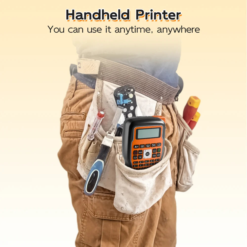 E1000 PRO Portable Label Printer 203dpi Compatible for Brother TZe231 HSE231 FX231 6-12mm Label Maker Machine Industrial Labeler